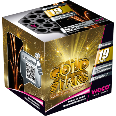Weco Golden Stars 19 Schuss Batterie