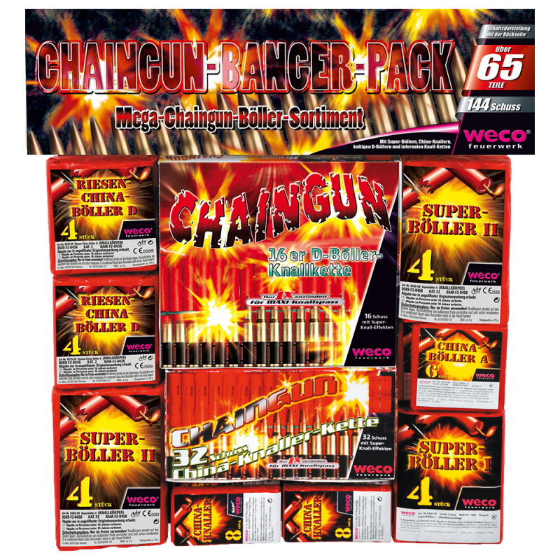 Weco - Chaingun-Banger-Pack mit 144 Schuss